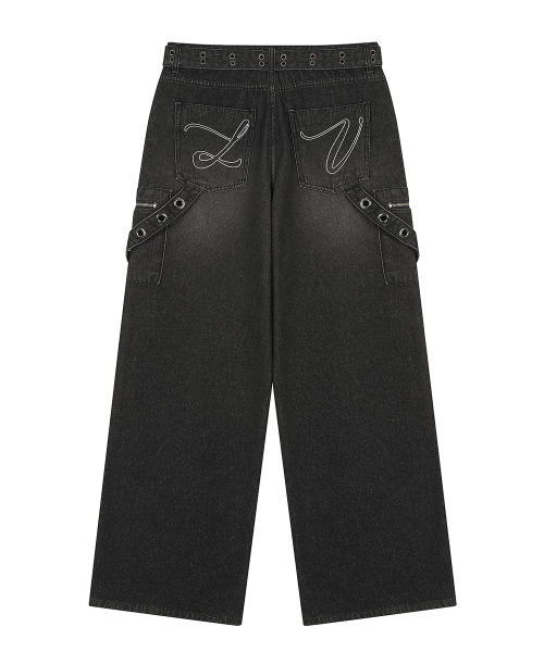 LUVISTRUE(ラヴイズトゥルー)の「SY POCKET BELT PANTS(BLACK)(デニムパンツ・レディース・その他・SMALL)」の3枚目の写真