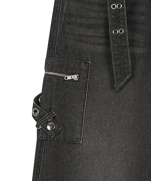 LUVISTRUE(ラヴイズトゥルー)の「SY POCKET BELT PANTS(BLACK)(デニムパンツ・レディース・その他・SMALL)」の5枚目の写真