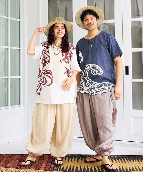 チャイハネ(チャイハネ)の「【チャイハネ】ヴァサタMEN'Sパンツ(その他パンツ・メンズ・グレー/ベージュ/ブラック/カーキ・FREE)」の5枚目の写真