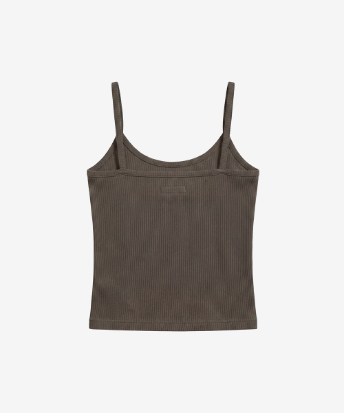 BLACKPURPLE(ブラックパープル)の「バックレスリブスリーブレス_チャコール(Tシャツ/カットソー・レディース・チャコール・FREE)」の2枚目の写真