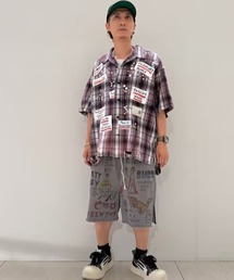 ROYAL FLASH | guernika/ゲルニカ/All painted denim short pants(デニムパンツ)