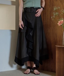 gathered curve denim pants / ギャザーカーブデニムパンツ（デニム