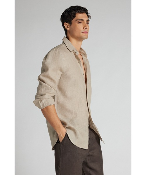 Intimissimi(インティミッシミ)の「100% Linen Shirt(シャツ/ブラウス・メンズ・ホワイト/ライトベージュ/ライトブルー・XL/M/L)」の15枚目の写真