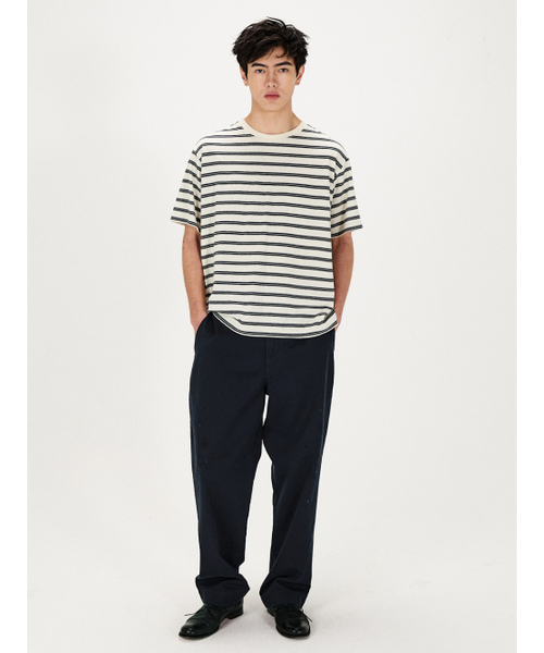 SHIRTER(シャーター)の「FINE STRIPE T-SHIRT (IVORY)(Tシャツ/カットソー・メンズ・その他・SMALL/MEDIUM/LARGE)」の3枚目の写真