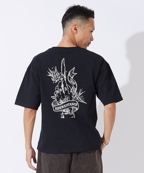 SIDEWAY STANCE(サイドウェイスタンス)の「【SIDEWAY STANCE】プリント 半袖Tシャツ(Tシャツ/カットソー・メンズ・ホワイト系1/ホワイト系/ブラック/ホワイト/ブラック系2/ブラック系1/ブラック系/ホワイト系2/ホワイト系3/ブラック系3/ホワイト系4/ブラック系4・MEDIUM/SMALL/X-LARGE/LARGE)」の8枚目の写真