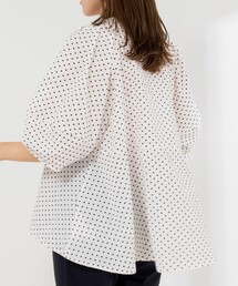 NOLLEY'S（ノーリーズ）の「【WEB限定】サッカードット5分袖タックブラウス（シャツ/ブラウス）」