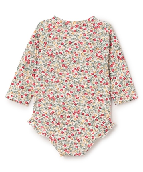 petit main(プティマイン)の「【SWIM】baby girlsラッシュガード(ラッシュガード・キッズ・レッド/オフホワイト・80cm/70cm)」の3枚目の写真