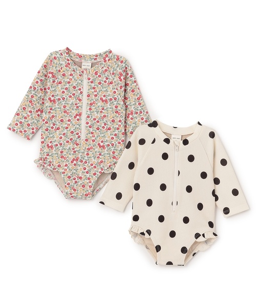 petit main(プティマイン)の「【SWIM】baby girlsラッシュガード(ラッシュガード・キッズ・レッド/オフホワイト・80cm/70cm)」の9枚目の写真
