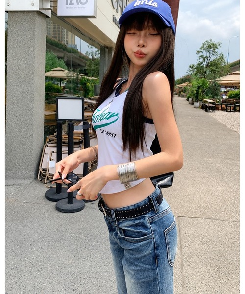 inst.ALL(インストール)の「ウォッシュデニムカプリパンツ(デニムパンツ・レディース・ブルー・S/M/L/LL)」の13枚目の写真
