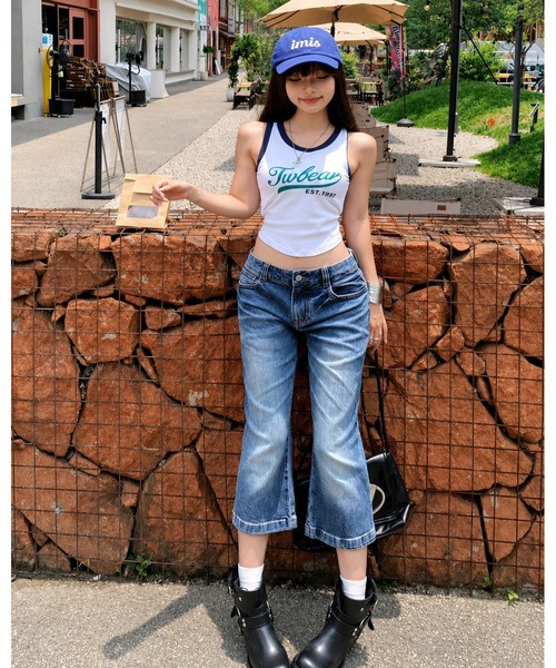 inst.ALL(インストール)の「ウォッシュデニムカプリパンツ(デニムパンツ・レディース・ブルー・S/M/L/LL)」の18枚目の写真