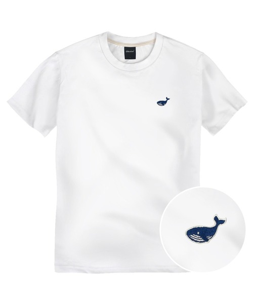 OKSTAR（オクスター）の「ライトコットン30番手ミニウェール刺繍半袖Tシャツ（Tシャツ/カットソー・レディース・ブラック/ホワイト・2XL/LARGE/MEDIUM/3XL/4XL/X-LARGE/SMALL）」の2枚目の写真