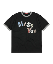 Miss You Ringer T-shirts Black