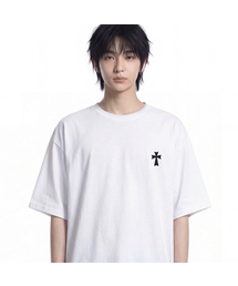 [ユニセックス]スモールDOTCROSS半袖Tシャツ_3カラー