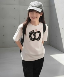 ドットアップルプリントTシャツ