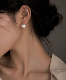 ポイントパールサークルピアス（ピアス（両耳用））｜MIMILINE