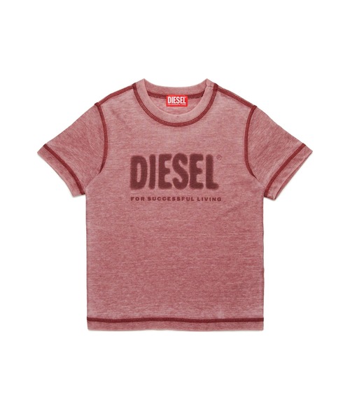 DIESEL Kids & Junior брендовая бланг-лого поло короткий рукав «Catsuo»