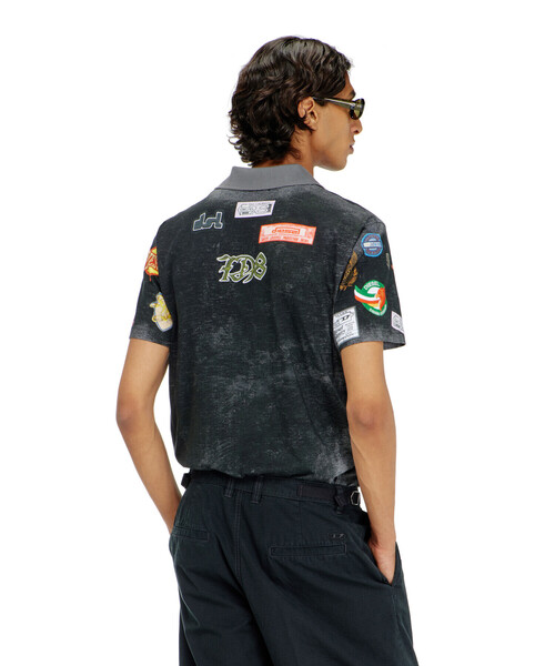 DIESEL（ディーゼル）の「メンズ ポロシャツ T-REJUST-PATCHES（ポロシャツ・メンズ・グレー系その他・X-LARGE/LARGE/MEDIUM/SMALL）」の3枚目の写真