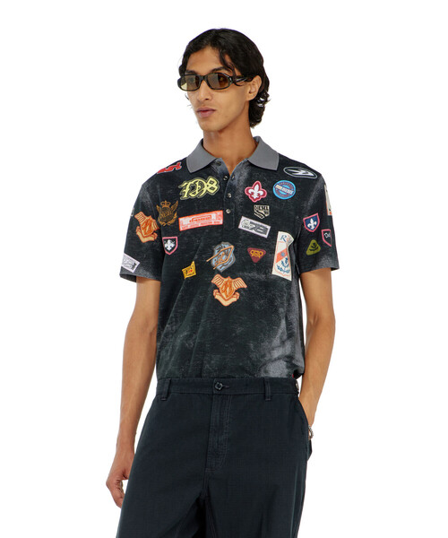 DIESEL（ディーゼル）の「メンズ ポロシャツ T-REJUST-PATCHES（ポロシャツ・メンズ・グレー系その他・X-LARGE/LARGE/MEDIUM/SMALL）」の4枚目の写真