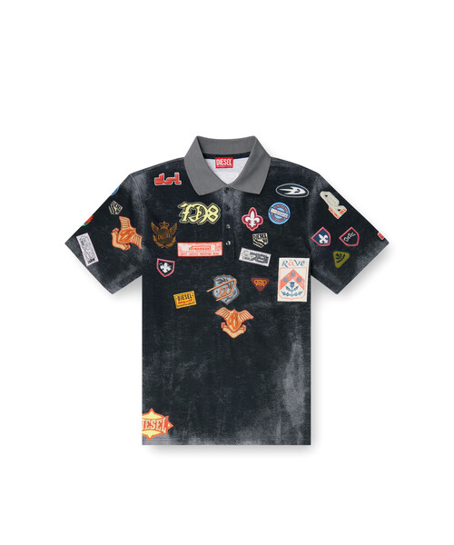 DIESEL（ディーゼル）の「メンズ ポロシャツ T-REJUST-PATCHES（ポロシャツ・メンズ・グレー系その他・X-LARGE/LARGE/MEDIUM/SMALL）」の5枚目の写真