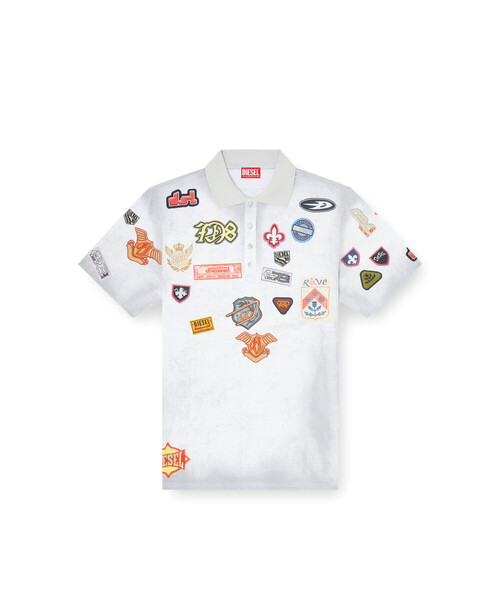 DIESEL（ディーゼル）の「メンズ ポロシャツ T-REJUST-PATCHES（ポロシャツ・メンズ・グレー系その他・X-LARGE/LARGE/MEDIUM/SMALL）」の9枚目の写真