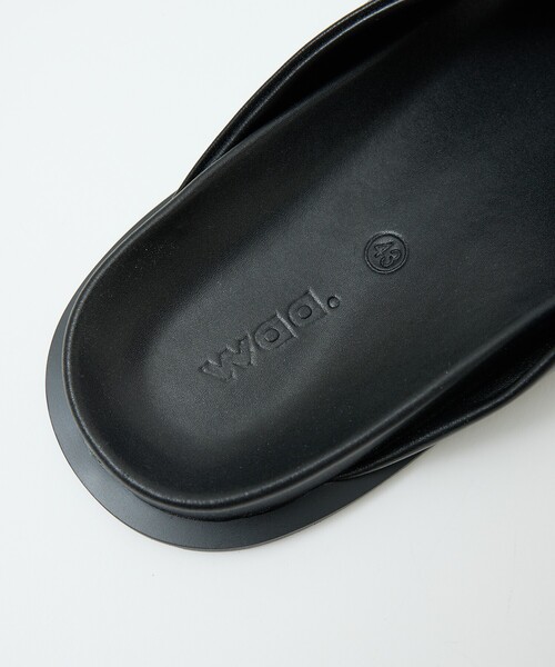 waa.(ワー)の「【Waa .studios / ワースタジオ】XEP SANDALS / XEP サンダル / レザーサンダル / クロスデザイン(サンダル・メンズ・ブラック・42/43/41)」の8枚目の写真