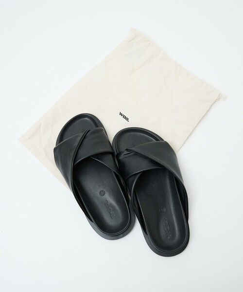 waa.(ワー)の「【Waa .studios / ワースタジオ】XEP SANDALS / XEP サンダル / レザーサンダル / クロスデザイン(サンダル・メンズ・ブラック・42/43/41)」の13枚目の写真