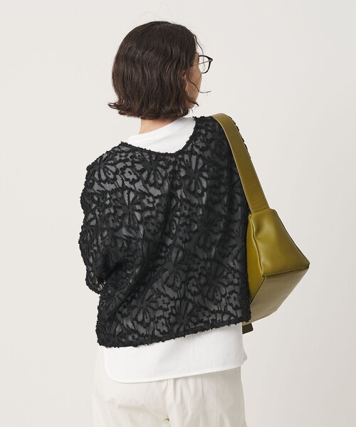 BEAUTY&YOUTH UNITED ARROWS（ビューティーアンドユースユナイテッドアローズ）の「【WEB限定】シアージャガード 2WAYブラウス ウォッシャブル（シャツ/ブラウス・レディース・ブラック/オフホワイト/ピンク・FREE）」の7枚目の写真