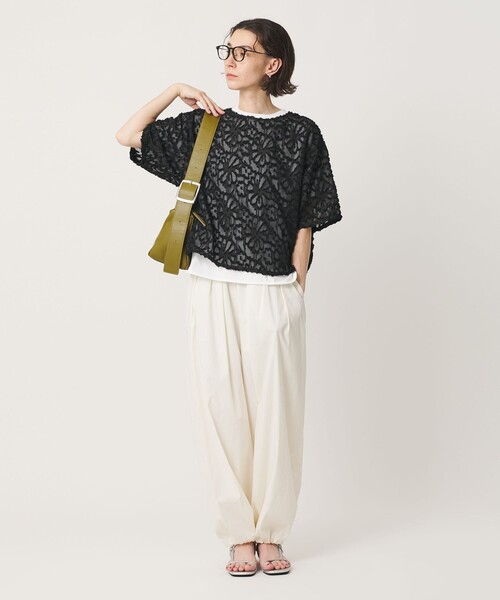 BEAUTY&YOUTH UNITED ARROWS（ビューティーアンドユースユナイテッドアローズ）の「【WEB限定】シアージャガード 2WAYブラウス ウォッシャブル（シャツ/ブラウス・レディース・ブラック/オフホワイト/ピンク・FREE）」の8枚目の写真