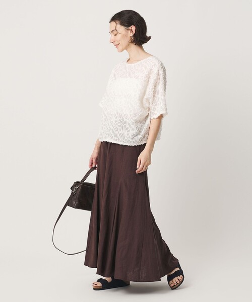 BEAUTY&YOUTH UNITED ARROWS（ビューティーアンドユースユナイテッドアローズ）の「【WEB限定】シアージャガード 2WAYブラウス ウォッシャブル（シャツ/ブラウス・レディース・ブラック/オフホワイト/ピンク・FREE）」の11枚目の写真