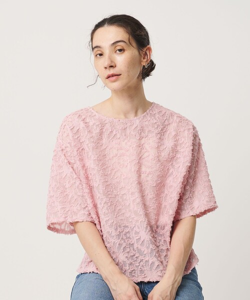 BEAUTY&YOUTH UNITED ARROWS（ビューティーアンドユースユナイテッドアローズ）の「【WEB限定】シアージャガード 2WAYブラウス ウォッシャブル（シャツ/ブラウス・レディース・ブラック/オフホワイト/ピンク・FREE）」の12枚目の写真