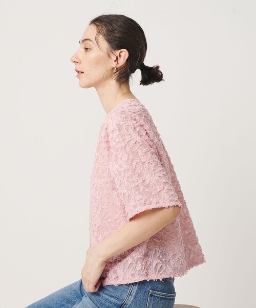 BEAUTY&YOUTH UNITED ARROWS（ビューティーアンドユースユナイテッドアローズ）の「【WEB限定】シアージャガード 2WAYブラウス ウォッシャブル（シャツ/ブラウス・レディース・ブラック/オフホワイト/ピンク・FREE）」の13枚目の写真