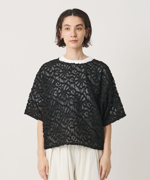 BEAUTY&YOUTH UNITED ARROWS（ビューティーアンドユースユナイテッドアローズ）の「【WEB限定】シアージャガード 2WAYブラウス ウォッシャブル（シャツ/ブラウス・レディース・ブラック/オフホワイト/ピンク・FREE）」の15枚目の写真