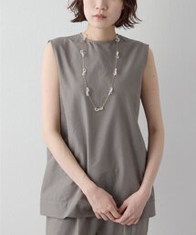 【Drawing Numbers】ライトタイプライターノースリーブブラウス
