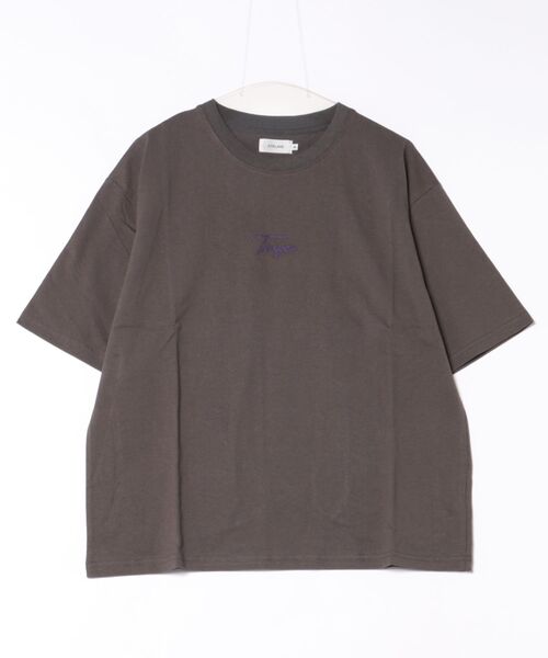 ARCHIVER(アーカイバ)の「【RS】【ATELANE】16/1 OE天竺 刺繍Tee(Tシャツ/カットソー・メンズ・チャコールグレー・MEDIUM)」の1枚目の写真