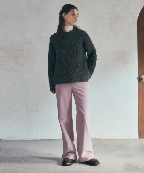 OURNOSTALGIA(アワー ノスタルジア)の「Twin Flap Corduroy Pants_Vintage Pink(O25-PT15)(その他パンツ・レディース・ピンク・MEDIUM/SMALL)」の4枚目の写真