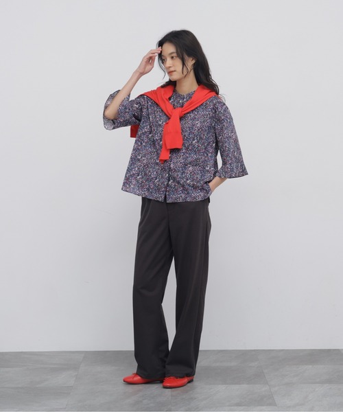 LIBERTY(リバティー)の「◆リバティプリントブラウス(シャツ/ブラウス・レディース・ブルー系その他3/イエロー系その他4・MEDIUM)」の7枚目の写真