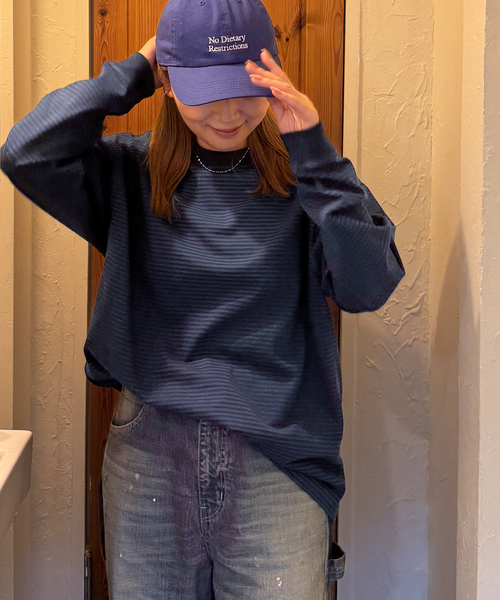 JOURNAL STANDARD(ジャーナルスタンダード)の「【oaedit】 ボーダープルオーバー(Tシャツ/カットソー・レディース・ワイン/ダークブルー/チョコ・FREE)」の19枚目の写真