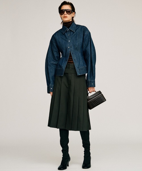 PRANK PROJECT(プランクプロジェクト)の「【2026Autumn Pre-Order】ファブリックコンビストレッチロングブーツ / Fabric Combination Stretch Long Boots(ブーツ・レディース・ブラック・38/37/36)」の3枚目の写真