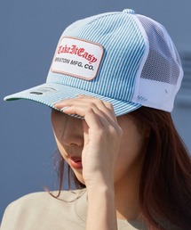 BRIXTON（ブリクストン）の「BRIXTON/ブリクストン  TAKE IT EASY C NP TRUCKER ミディアムプロファイル ブランドパッチ フラットバイザー メッシュ トラッカーキャップ  ストリートメンズ 2026年 夏 夏服（キャップ）」