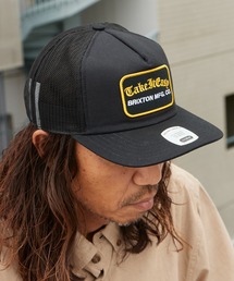 BRIXTON/ブリクストン  TAKE IT EASY C NP TRUCKER ミディアムプロファイル ブランドパッチ フラットバイザー メッシュ トラッカーキャップ  ストリートメンズ 2026年 夏 夏服