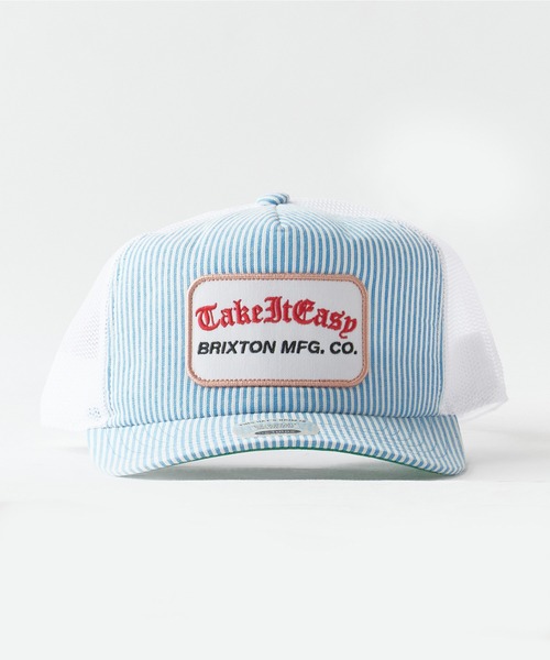 BRIXTON(ブリクストン)の「BRIXTON/ブリクストン TAKE IT EASY C NP TRUCKER ミディアムプロファイル ブランドパッチ フラットバイザー メッシュ トラッカーキャップ ストリートメンズ 秋 秋服 2026年秋冬(キャップ・メンズ・ライトブルー/ブラック・ONE SIZE)」の12枚目の写真