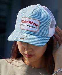 BRIXTON(ブリクストン)の「BRIXTON/ブリクストン TAKE IT EASY C NP TRUCKER ミディアムプロファイル ブランドパッチ フラットバイザー メッシュ トラッカーキャップ ストリートメンズ 2026年 夏 夏服(キャップ)」