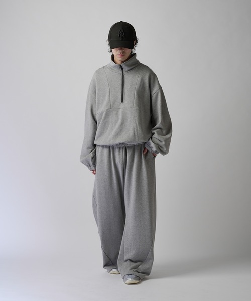 Lui's（ルイス）の「【Neucon】NAKED CURVE SWEAT PANTS / ネイキッドカーブスウェットパンツ / セットアップ対応（スウェットパンツ・メンズ・ブラック/チャコールグレー/杢グレー・2/1）」の17枚目の写真