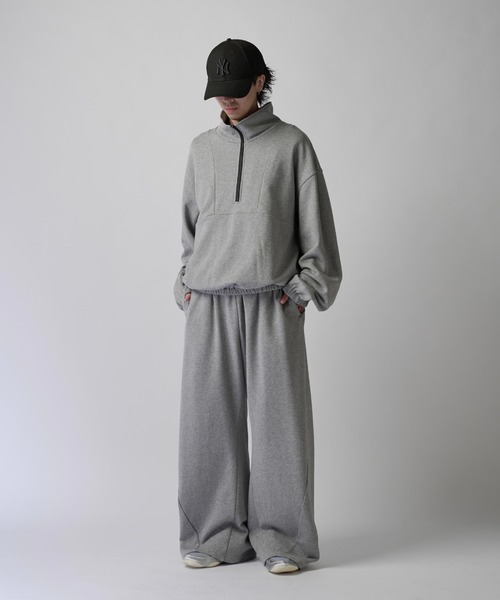 Lui's（ルイス）の「【Neucon】NAKED CURVE SWEAT PANTS / ネイキッドカーブスウェットパンツ / セットアップ対応（スウェットパンツ・メンズ・ブラック/チャコールグレー/杢グレー・2/1）」の18枚目の写真