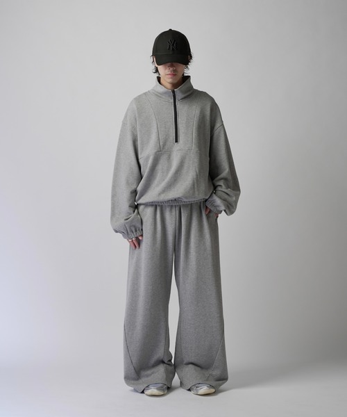 Lui's（ルイス）の「【Neucon】NAKED CURVE SWEAT PANTS / ネイキッドカーブスウェットパンツ / セットアップ対応（スウェットパンツ・メンズ・ブラック/チャコールグレー/杢グレー・2/1）」の16枚目の写真