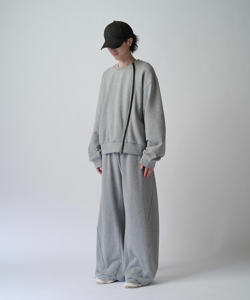 Lui's（ルイス）の「【Neucon】NAKED CURVE SWEAT PANTS / ネイキッドカーブスウェットパンツ / セットアップ対応（スウェットパンツ・メンズ・ブラック/チャコールグレー/杢グレー・2/1）」の14枚目の写真