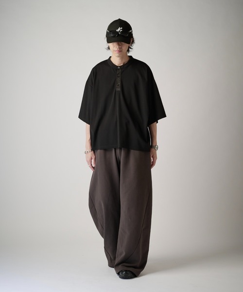 Lui's（ルイス）の「【Neucon】NAKED CURVE SWEAT PANTS / ネイキッドカーブスウェットパンツ / セットアップ対応（スウェットパンツ・メンズ・ブラック/チャコールグレー/杢グレー・2/1）」の11枚目の写真
