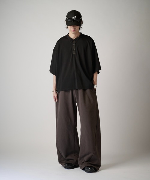Lui's（ルイス）の「【Neucon】NAKED CURVE SWEAT PANTS / ネイキッドカーブスウェットパンツ / セットアップ対応（スウェットパンツ・メンズ・ブラック/チャコールグレー/杢グレー・2/1）」の10枚目の写真