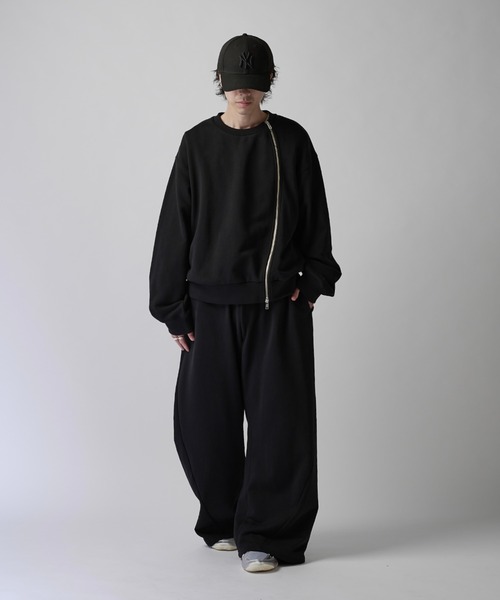 Lui's（ルイス）の「【Neucon】NAKED CURVE SWEAT PANTS / ネイキッドカーブスウェットパンツ / セットアップ対応（スウェットパンツ・メンズ・ブラック/チャコールグレー/杢グレー・2/1）」の22枚目の写真