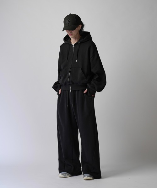 Lui's（ルイス）の「【Neucon】NAKED CURVE SWEAT PANTS / ネイキッドカーブスウェットパンツ / セットアップ対応（スウェットパンツ・メンズ・ブラック/チャコールグレー/杢グレー・2/1）」の21枚目の写真